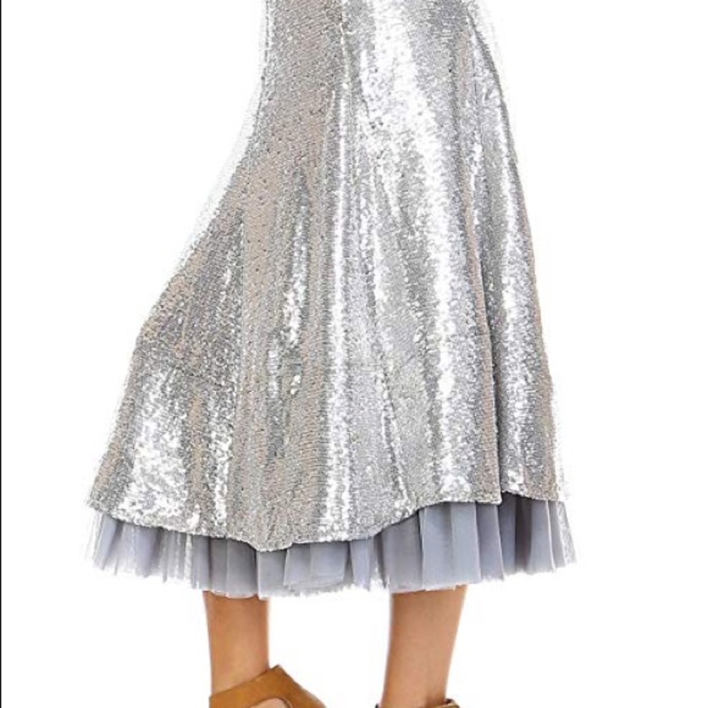 TOV all over sequin midi skirt